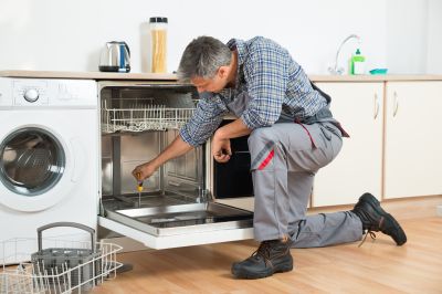 Repaired Dishwasher in Kitchen
